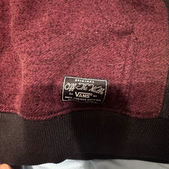 Vans Maroon and Black Hoodie - Picture 2 of 6